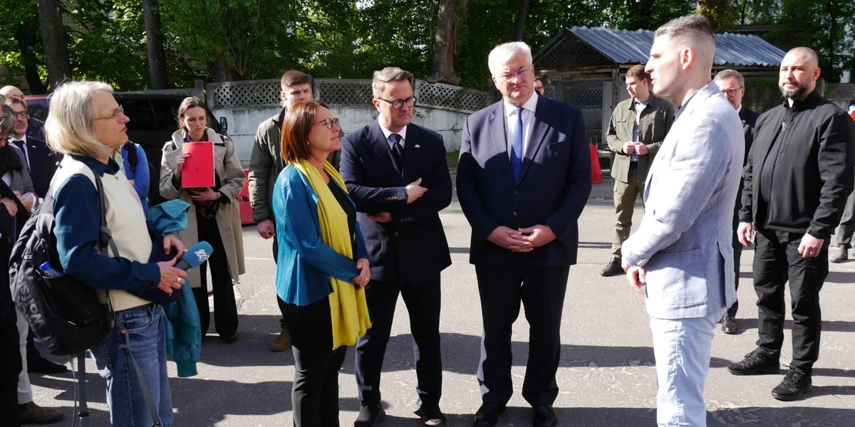 D'Yuriko Backes, de Xavier Bettel, den Andrii Sibya an de Sezhii Cheznyshuk. | © Thorsten Fuchshuber
