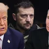 Donald Trump, Wolodymyr Selenskyj a Wladimir Putin | © picture alliance / picture alliance / SvenSimon-ThePresidentialOfficeU | Presidential Office of Ukraine