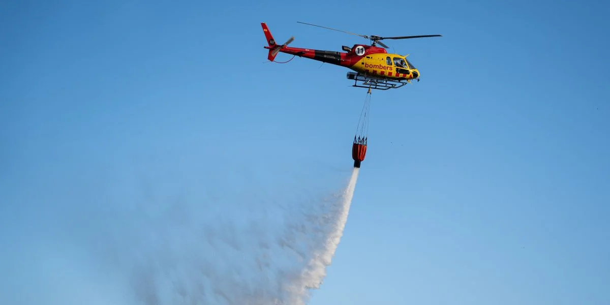 En Helikopter bei Läschaarbechten net wäit vu Barcelona | © picture alliance / NurPhoto | Marc Asensio