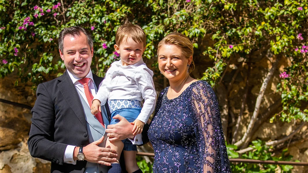 De Grand-Duc Guillaume an d’Prinzessin Stéphanie mam Prënz Charles  | © picture alliance / Royal Press Europe | Albert Nieboer