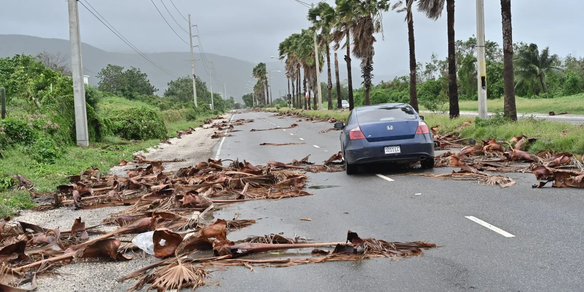 Den Hurrikan Melissa huet vill Schued op Jamaika hannerlooss. | © EPA/Rudolph Brown