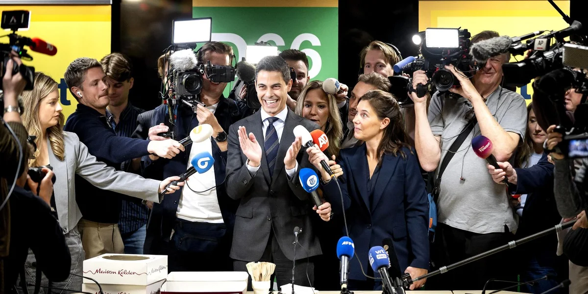 Lénksliberal Partei D66 huet d’Parlamentswale gewonn | © EPA / KOEN VAN WEEL