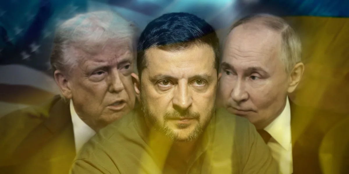 Fotomontage: Trump, Selenskyj a Putin | © picture alliance / SvenSimon-ThePresidentialOfficeU | Presidential Office of Ukraine