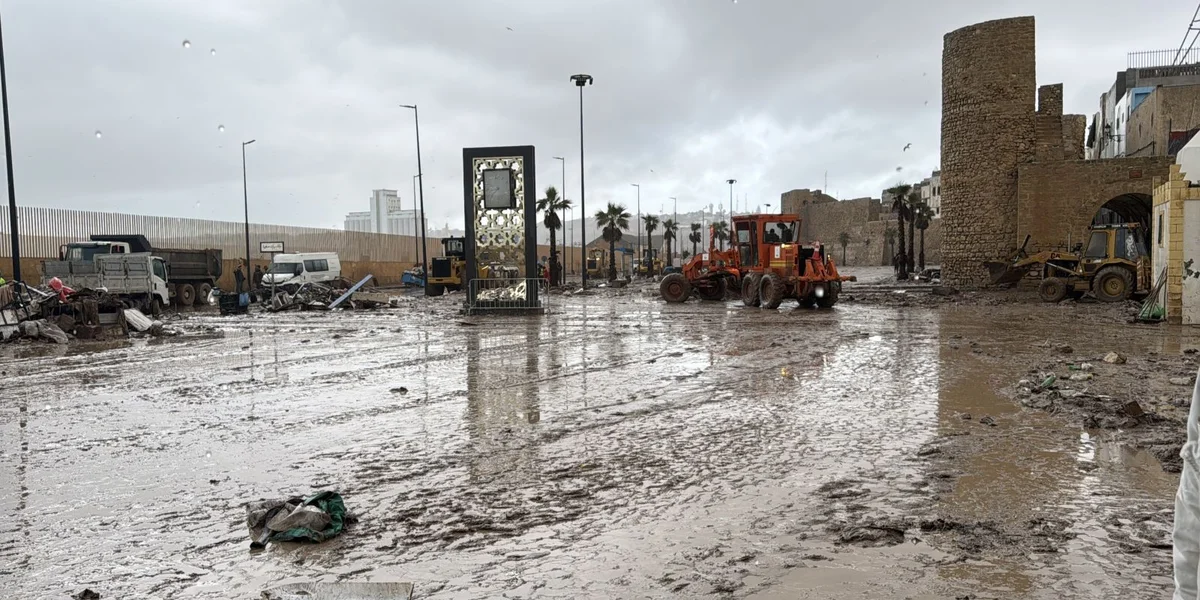 D'Hafestad Safi no den Iwwerschwemmungen | ©  EPA/ABDERRAZAK GOUACH