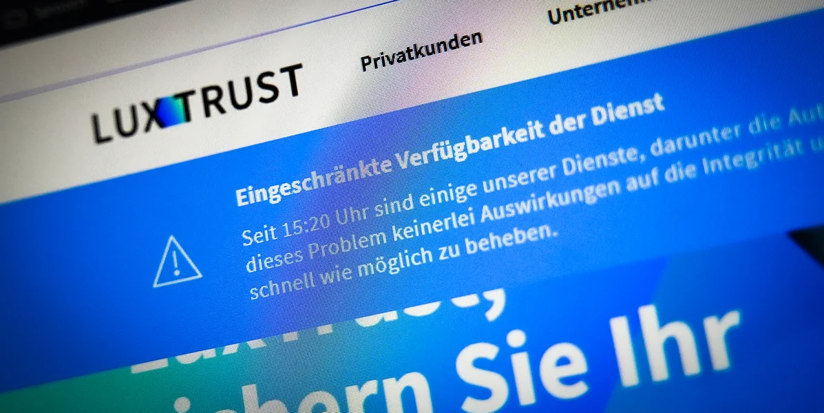 Reseauspann wuel d'Ursaach: LuxTrust-Servicer funktionnéieren nees