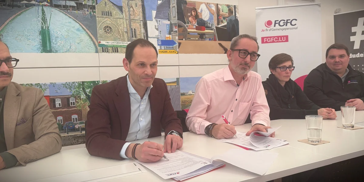Diddeleng: Sozialdialog mam Gemengepersonal duerch Charte mat Gewerkschaft stäerken  | © Jacques Ganser