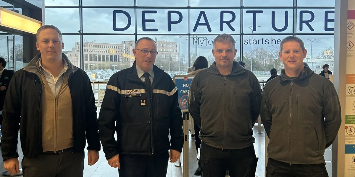 V.l.n.r.: Tom De Waha, Steve Mack, Philippe Hein, Tom Zeihen | © CGDIS