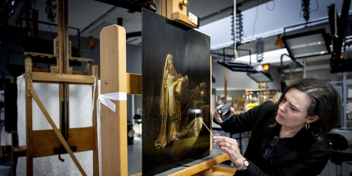 Neien Tableau vum Rembrandt aus dem Joer 1633 zu Amsterdam opgetaucht | © EPA/KOEN VAN WEEL