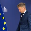 Den zukünftegen Premier Péter Magyar kämpft zu Bréissel fir ungaresch EU-Suen | © EPA/JOHN THYS / POOL