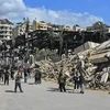 Zerstéiert Haiser zu Beirut no israeeleschen Attacken | © picture alliance / NurPhoto | STR