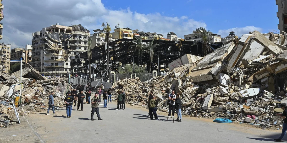Zerstéiert Haiser zu Beirut no israeeleschen Attacken | © picture alliance / NurPhoto | STR