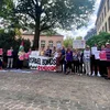 Demonstratioun fuerdert op en Neits de Verkaf vun "Israel Bonds" ze stoppen | © Diane Lecorsais