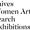 AWARE steet fir Archives of Women Artists Research and Exhibitions