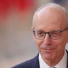Premier Luc Frieden op Visitt an Éisträich: Ofbau an der Autosindustrie war Sujet | © EPA/OLIVIER MATTHYS