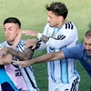 10 Matcher Spär fir den Argentinier Paredes no Aggressioune bei der WM-Finall | © EPA/RONALD WITTEK