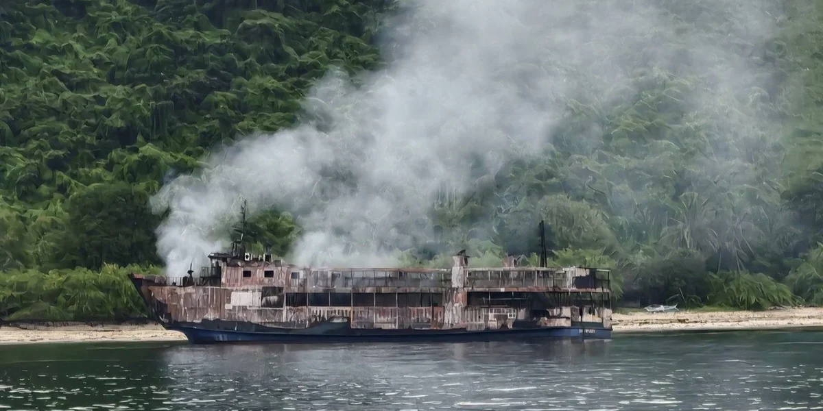 No Färenongléck op de Philippinnen: 30 Läichen am verbrannte Schëff fonnt  | © EPA/PHILIPPINE COAST GUARD
