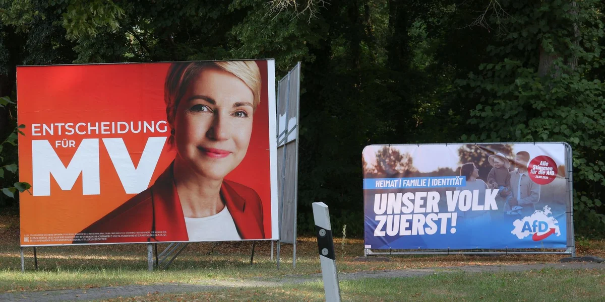 Walen: AfD zu Mecklenburg-Vorpommern knapp virun SPD - Lénk gewannen zu Berlin | © picture alliance / Foto Huebner